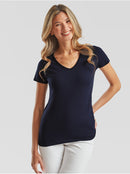 FRUIT OF THE LOOM - 0613980 ladies valueweight v-neck t-2
