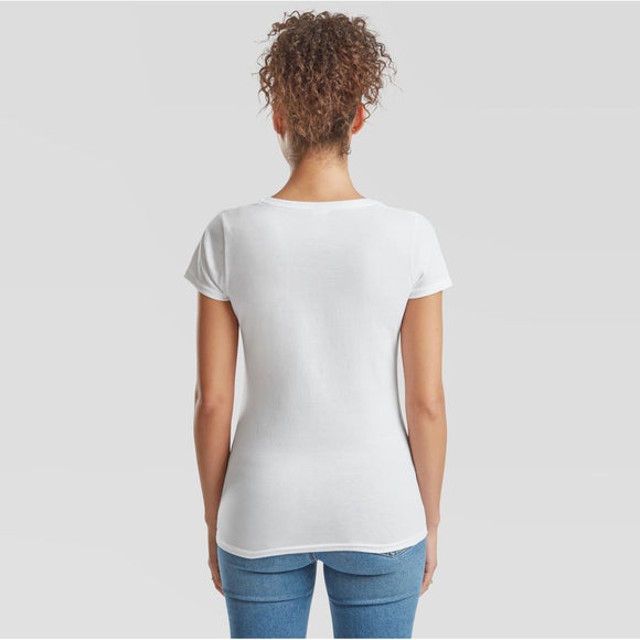 FRUIT OF THE LOOM - 0613980 ladies valueweight v-neck t