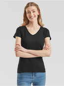 FRUIT OF THE LOOM - 0613980 ladies valueweight v-neck t-4