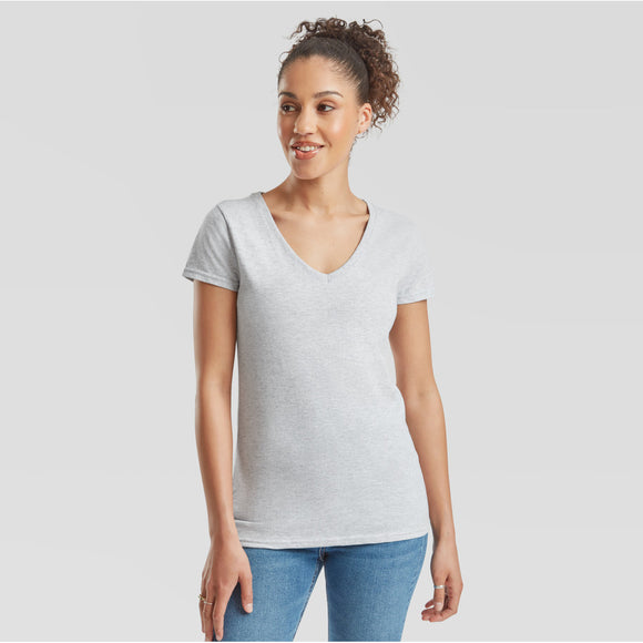 FRUIT OF THE LOOM - 0613980 ladies valueweight v-neck t