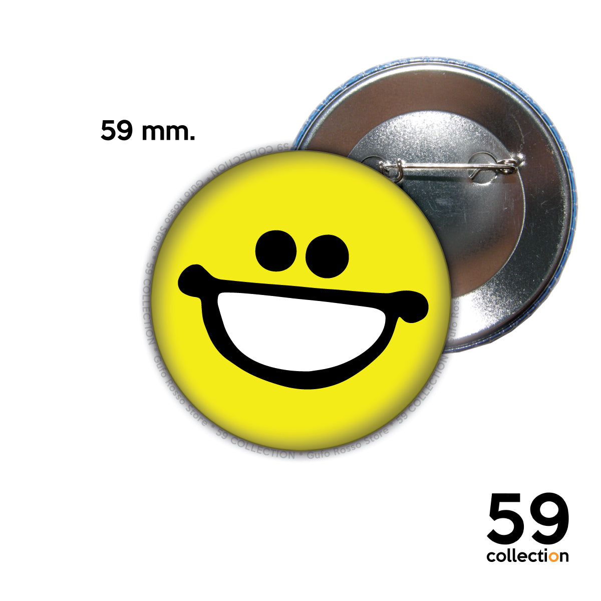 59 COLLECTION pins, spilla, spilletta - SMILE