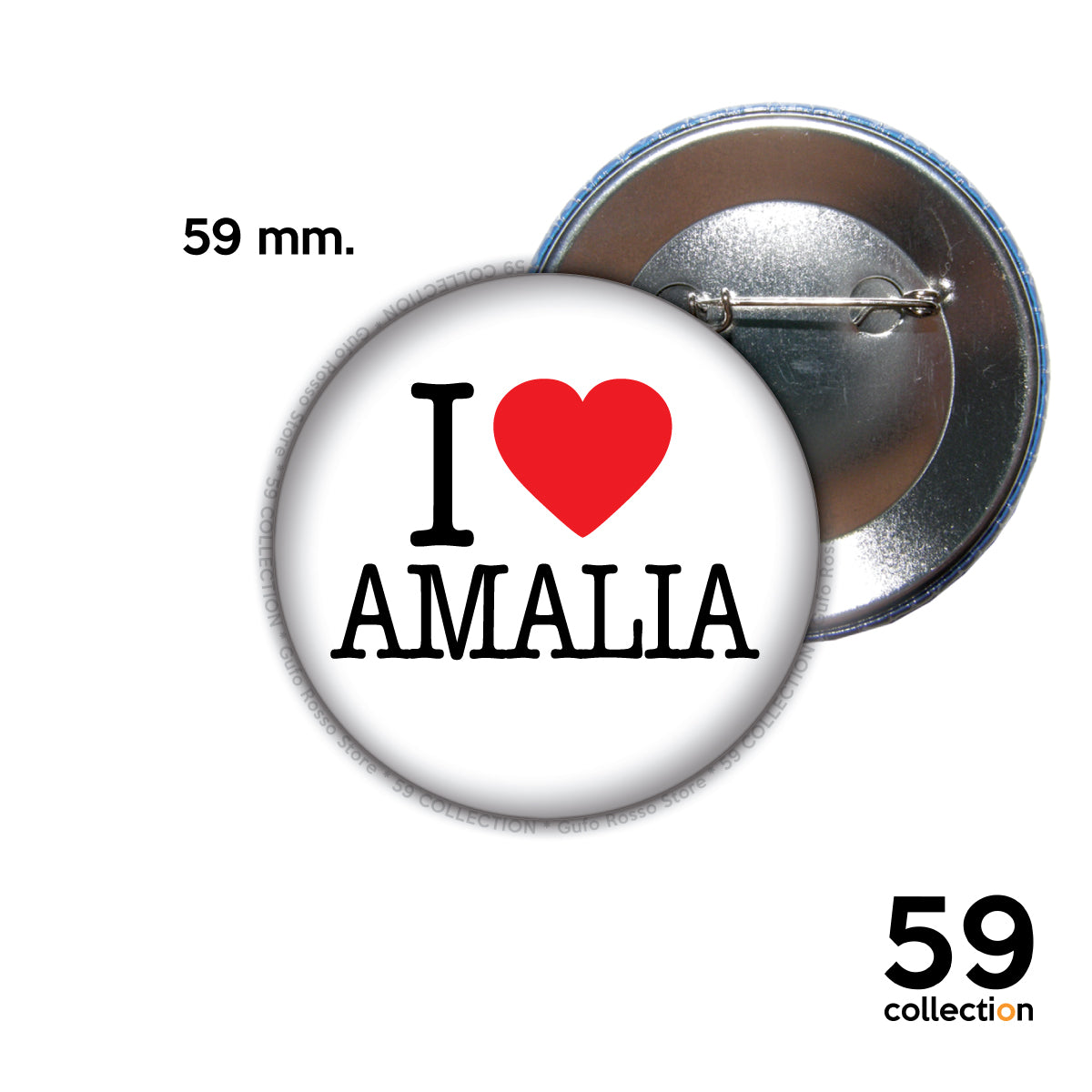 59 COLLECTION pins, spilla, spilletta - I Love AMALIA