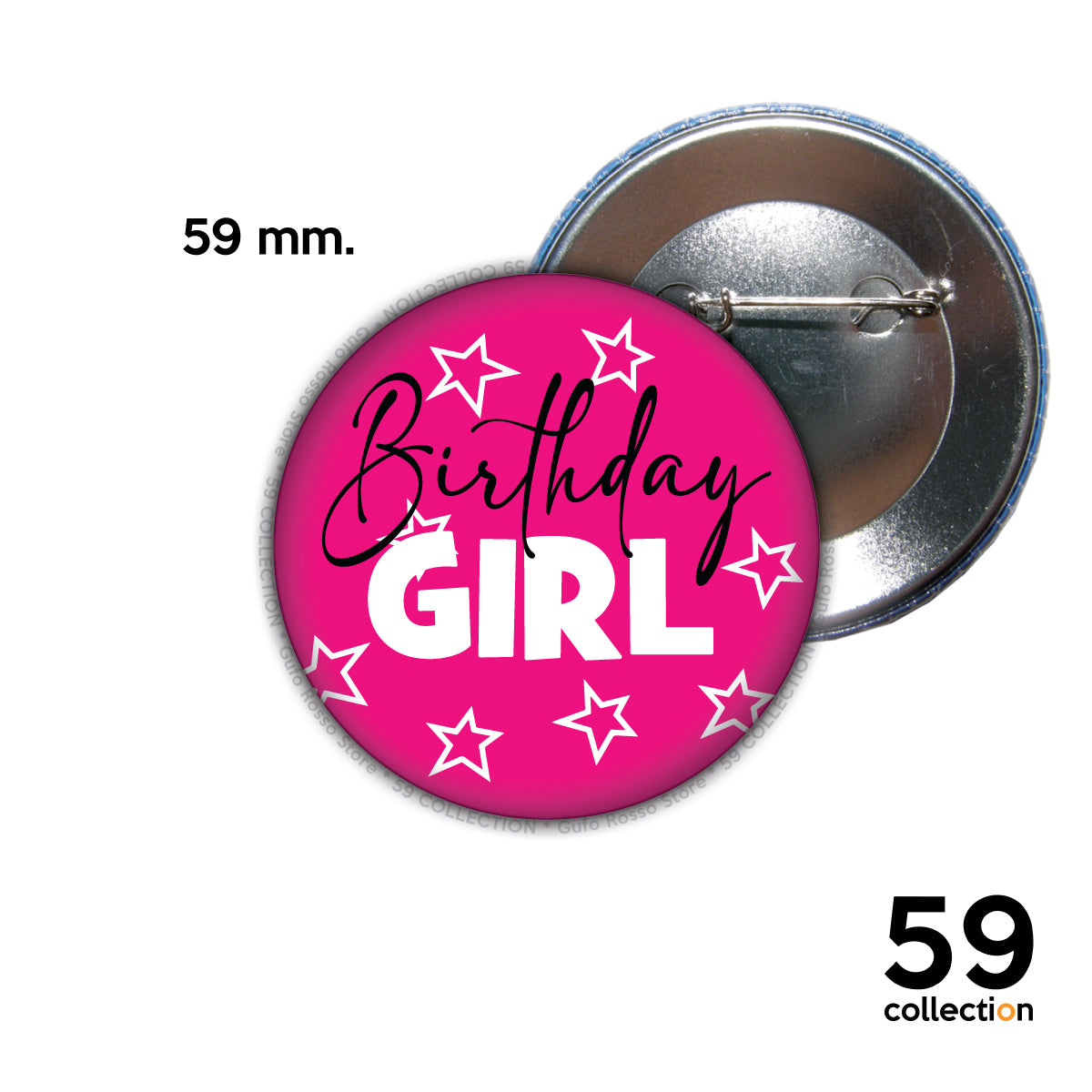 59 COLLECTION pins, spilla, spilletta - Birthday GIRL