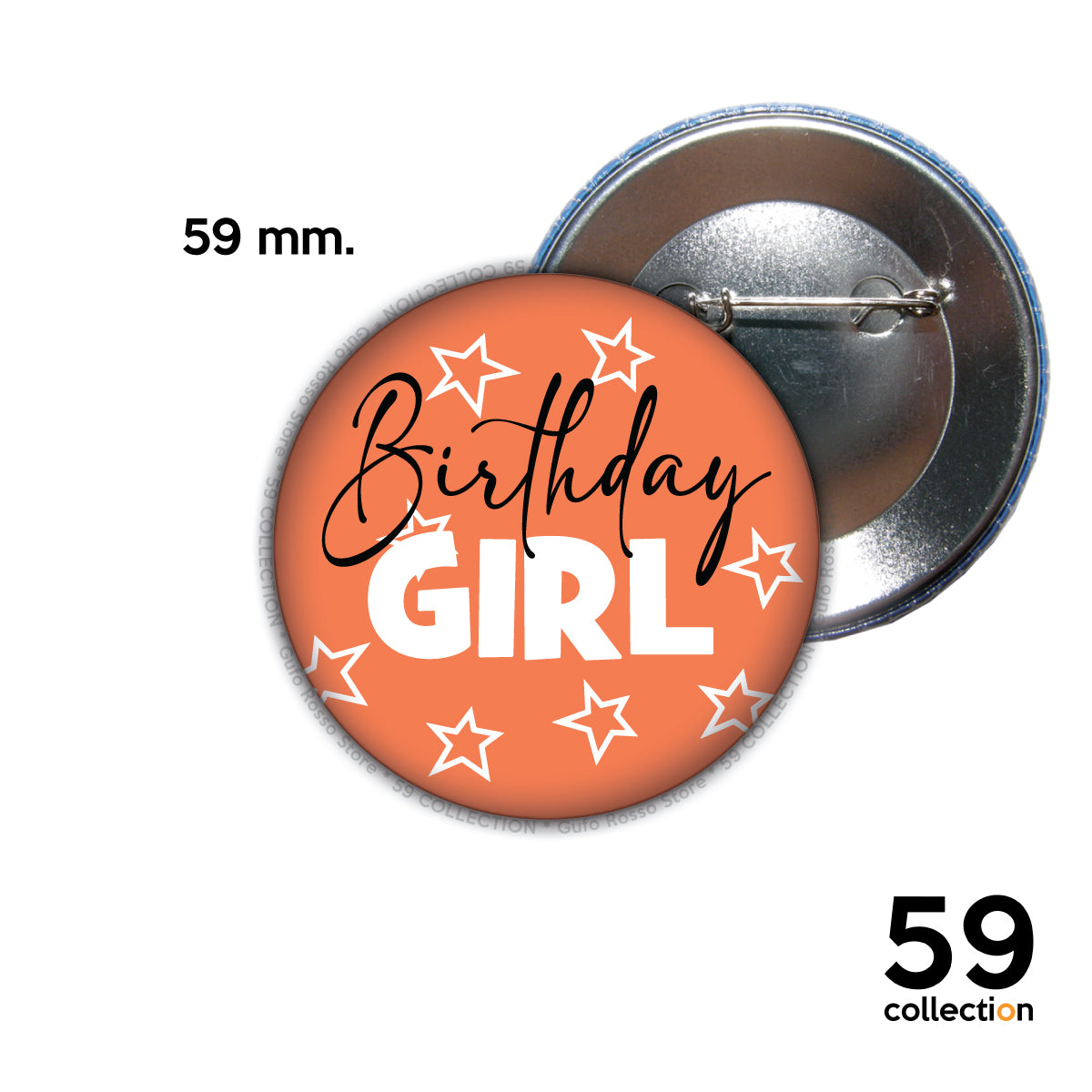 59 COLLECTION pins, spilla, spilletta - Birthday GIRL