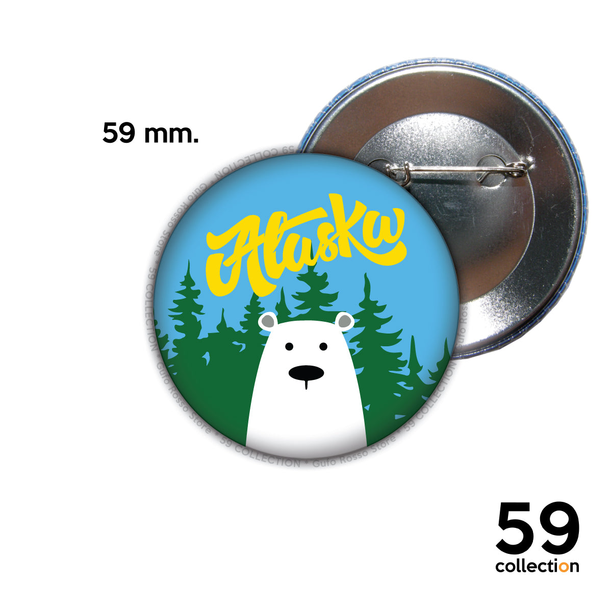 59 COLLECTION pins, spilla, spilletta - Alaska IN THE FOREST