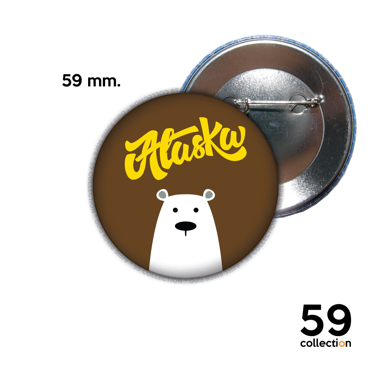 59 COLLECTION pins, spilla, spilletta - Alaska IN THE COLOR