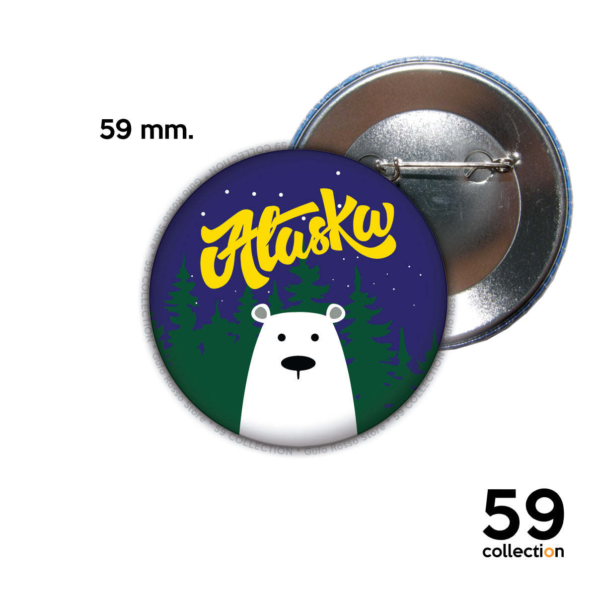 59 COLLECTION pins, spilla, spilletta - Alaska IN THE FOREST