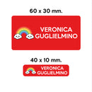 GUFO ROSSO - etichette oggetti scuola ARCY l'arcobaleno-7
