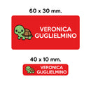 BARRIERA'S Stickers - set etichette personalizzabili scuola ARTURO la Tartaruga-8