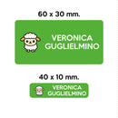 GUFO ROSSO - etichette oggetti scuola CIUFFO la pecora-8