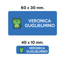 GUFO ROSSO - etichette oggetti scuola FRED la rana-2