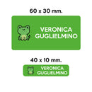 BARRIERA'S Stickers - set etichette personalizzabili scuola FRED il Ranocchio-9