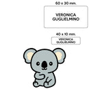 BARRIERA'S Stickers - set etichette personalizzabili scuola KUMA il Koala-1