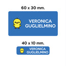 BARRIERA'S Stickers - set etichette personalizzabili scuola LAMPO il Pulcino-3