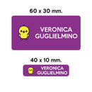 BARRIERA'S Stickers - set etichette personalizzabili scuola LAMPO il Pulcino-10