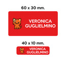BARRIERA'S Stickers - set etichette personalizzabili scuola LILLO il Gattino-8