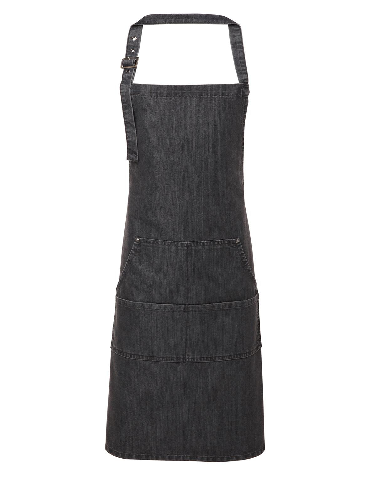 PREMIER - PR126 jeans stitch denim bib apron