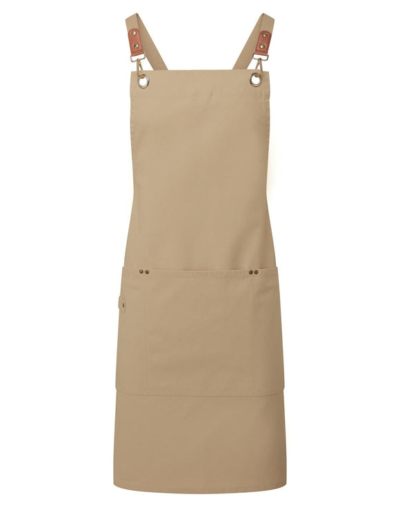 PREMIER - PR182 clip & clasp' cross-back bib apron