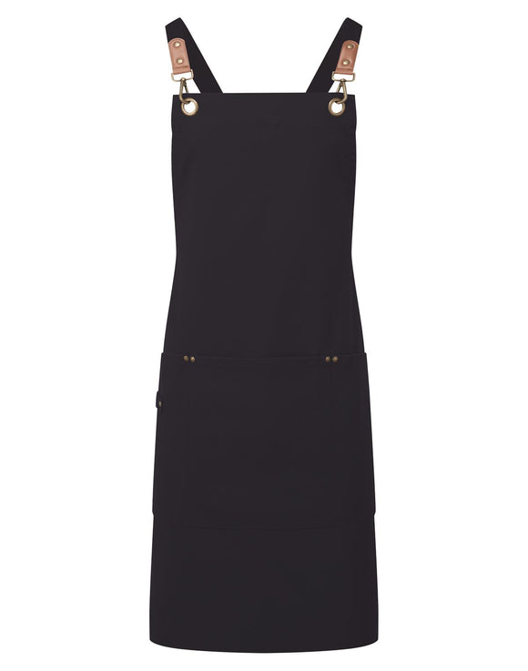 PREMIER - PR182 clip & clasp' cross-back bib apron
