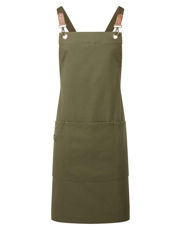 PREMIER - PR182 clip & clasp' cross-back bib apron