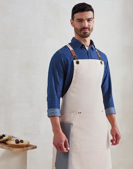 PREMIER - PR182 clip & clasp' cross-back bib apron