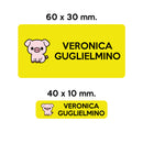 GUFO ROSSO - etichette oggetti scuola RICCIOLO il maialino-5