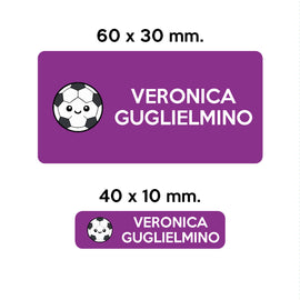 Compra viola GUFO ROSSO - etichette oggetti scuola ROLLY il pallone da calcio