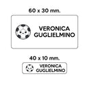 GUFO ROSSO - etichette oggetti scuola ROLLY il pallone da calcio-3