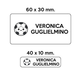 Compra bianco GUFO ROSSO - etichette oggetti scuola ROLLY il pallone da calcio