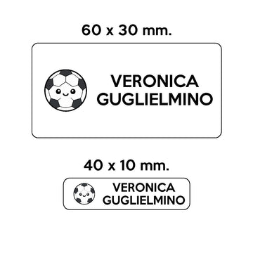 Compra bianco GUFO ROSSO - etichette oggetti scuola ROLLY il pallone da calcio