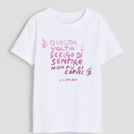 In Arte ROGER - T-Shirt con le Ali - QUESTA VOLTA SCELGO DI SENTIRE NON PIÙ DI CAPIRE - 0