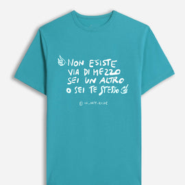 In Arte ROGER - T-Shirt con le Ali - NON EISTE VIA DI MEZZO SE UN ALTRO O SEI TE STESSO - 0