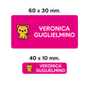 BARRIERA'S Stickers - set etichette personalizzabili scuola TIGRO il Tigrotto-5