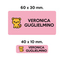 BARRIERA'S Stickers - set etichette personalizzabili scuola TIGRO il Tigrotto-7