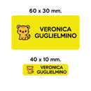 BARRIERA'S Stickers - set etichette personalizzabili scuola TIGRO il Tigrotto-6