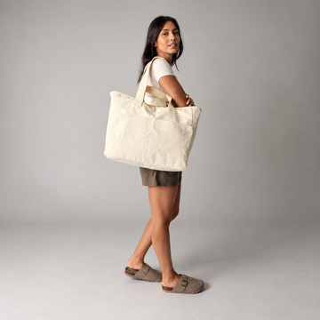 WESTFORD MILL - W604 double handle cargo pocket tote - 0