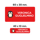 BARRIERA'S Stickers - set etichette personalizzabili scuola WALTER il Piguino-8