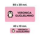 BARRIERA'S Stickers - set etichette personalizzabili scuola WALTER il Piguino-7