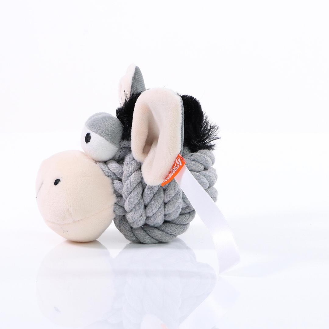 MBW - M170020 Dog toy knotted animal donkey - 0