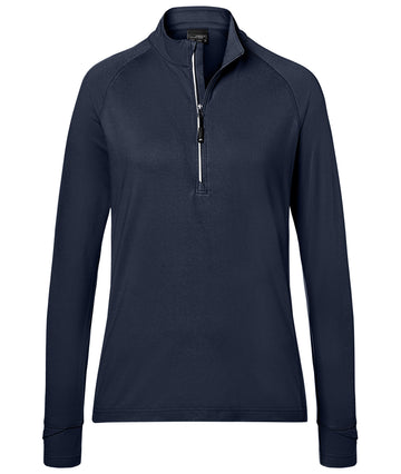 Compra blu-navy DAIBER - JN787 ladies' sports shirt halfzip