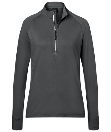 Compra grigio-carbon DAIBER - JN787 ladies' sports shirt halfzip