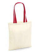 WESTFORD MILL W101C BAG FOR LIFE - CONTRAST HANDLES - NATURALE - Natural/Classic Red