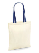 WESTFORD MILL W101C BAG FOR LIFE - CONTRAST HANDLES - NATURALE - Natural/French Navy