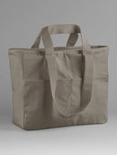 WESTFORD MILL W604 double handle cargo pocket tote - GRIGIO - Mushroom