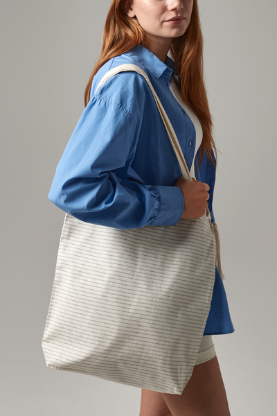 WESTFORD MILL - W251 striped organic cotton tote