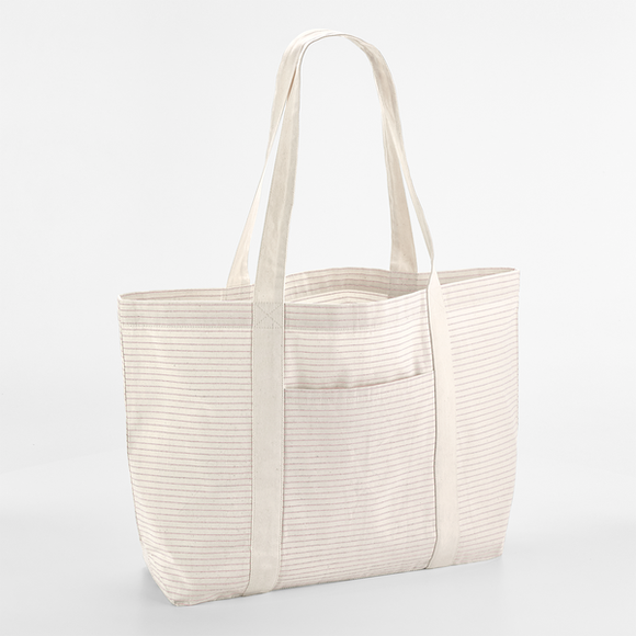 WESTFORD MILL - W255 striped organic cotton shopper