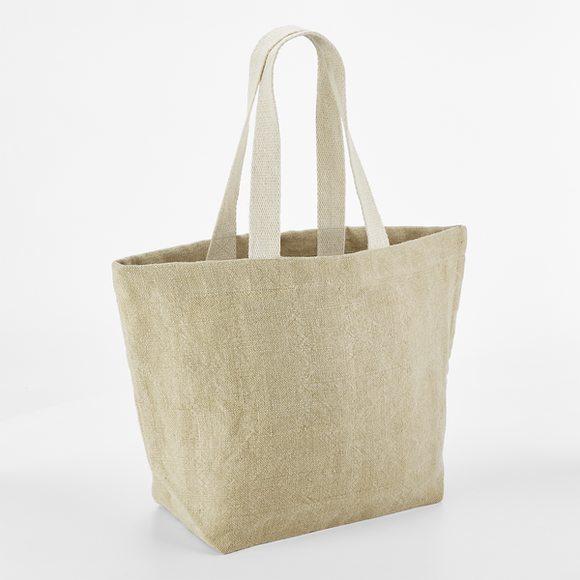 WESTFORD MILL - W466 soft washed jute beach bag