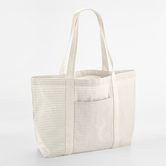 WESTFORD MILL - W255 striped organic cotton shopper