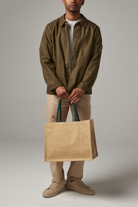 WESTFORD MILL - W407 jute classic shopper - 0