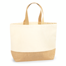 WESTFORD MILL - W452 jute base canvas tote xl-3